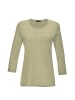 GOLDNER Ajourpullover in baummoos