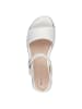 Tamaris WIDE FIT Sandalette in WHITE/SILVER