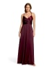 Vera Mont Abendkleid mit V-Ausschnitt in Deep Dahlia