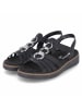 remonte T-Steg-Sandalen in Schwarz