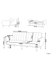 Beliani Schlafsofa VIMMERBY in Rosa - (W) 212 x (H) 90 x (L) 80 cm