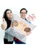 Mr. & Mrs. Panda Ostergeschenk Schnecken Liebe mit Spruch in Grau Pastell