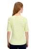 Betty Barclay Basic Shirt mit Rippenstruktur in Cream/Green
