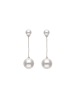 faina Women Earrings in Silver White
