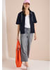 Cecil Kurzarm Sweatjacke mit Kapuze in Blau