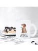 Mr. & Mrs. Panda Teetasse Hund Blume mit Spruch in Transparent