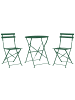Beliani 3-tlg Bistro Set FIORI in Grün