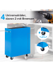 HOMCOM Werkstattwagen-61,5L x 33B x 82,5H cm-Blau