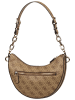 Guess Handtasche Orlina Logo Top Zip in Latte/Brown