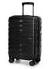 Wittchen Cabin case and cosmetic case with horizontal stripes in Black