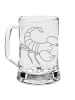 Mr. & Mrs. Panda Gravur Bierkrug Sternzeichen Skorpion ohne Spruch in Transparent