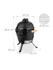 relaxdays Kamado Grill in Schwarz - Ø 32 cm