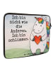 Mr. & Mrs. Panda Hülle Laptop Einhorn Herz Design mit Spruch in Weiß