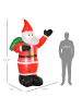 HOMCOM Aufblasbar Weihnachtsdeko-140L x 100B x 240H cm-Rot