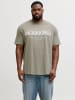 JACK & JONES PLUS T-shirt in Vetiver