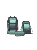 Satch Schulrucksack-Set PACK Gradient Mint 3-teilig in Grau/Mint