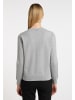 DreiMaster Klassik Damen Strickjacke in Grau Melange