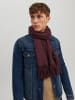 Jack & Jones Breiter Strick Schal Winter Halstuch JACSOLID in Rot-2