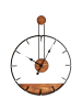 Beliani Wanduhr TAUGON in Schwarz/Braun - (W) 60 x (H) 80 x (L) 4 cm