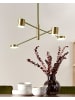 Beliani Pendelleuchten BANDON in Gold - (W) 104 x (H) 73 x (L) 30 cm