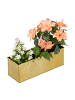 relaxdays Blumenkasten in Gold