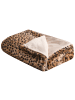 Beliani Tagesdecke KUDELI in Braun/Schwarz/Beige - (W) 150 x (H) 1 x (L) 200 cm