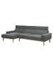 58 aufm Kessel SOFA mit Longchair links Katrien Cordstoff anthrazit