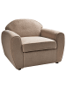 Beliani Sessel ELLEDE in Braun - (W) 93 x (H) 73 x (L) 90 cm