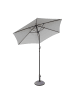 Butlers Sonnenschirm SIESTA mit Schirmständer in Grau