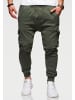 SOUL STAR Jogginghose - MPKANSAS Lange Sporthose Trainingshose mit Cargotaschen in Khaki