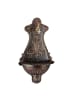 relaxdays Wandbrunnen in Bronzefarben - (B)37 x (H)66 x (T)19,5 cm