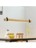 ZMH LED Pendelleuchte in Beige Holz Vintage Dimmbar 17W L 100CM