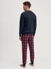 Calida Pyjama lang für Herren in mittelblau