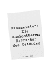 Mr. & Mrs. Panda Wanddeko Spruch Hausmeister Macht mit Spruch in Weiß