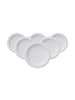 Villeroy & Boch 6er Set Untertassen White Pearl in ø 16 cm in weiß