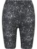 Urban Classics Urban Classics Damen Ladies AOP Cycle Shorts 2-Pack in black/white+black