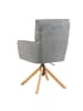 DUBI Möbel 2er-Set: Bürostuhl Mika-Tesa in Grau - (B)59 x (H)95 x  (T)66 cm