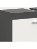 Inn.Furn Waschbeckenunterschrank grau, weiß 65 cm, Badezimmer Unterschrank 1-türig