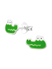 Alexander York Ohrstecker KROKODIL in 925 Sterling Silber, 2-tlg.