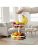 relaxdays Obstkorb Etagere in Weiß