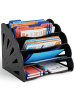 relaxdays Dokumentenablage in Schwarz - (B)32,5 x (H)28 x (T)28 cm