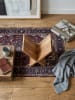 KADIMA DESIGN Zeitungsständer aus Massivholz: X-Form, Akazienholz, pflegeleicht in Beige