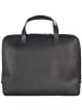 Jost Futura Aktentasche Leder 38 cm Laptopfach schwarz