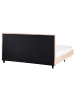 Beliani Doppelbett ALBI in Beige/Schwarz - (W) 175 x (H) 94 x (L) 211 cm