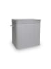 relaxdays Wäschekorb in Grau - (B)61 x (H)61,5 x (T)41,5 cm