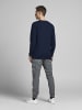 Jack & Jones Jack & Jones Pullover Longsleeve mit Rundhals JJEBASIC O-NECK TEE in blau