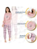 LOREZA Schlafanzug Pyjama langarm- Interlock - Rosa