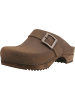 Sanita Comfortwear Clog "Wood-Urban Open" in Braun