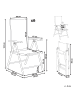 Beliani 6er-Set Esszimmerstuhl CATANIA in Schwarz/Silber