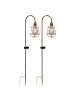 näve LED Solarleuchte "GITTI" in alt-messing - (L)16 cm x (B)10.5 cm x (H)76.5 cm